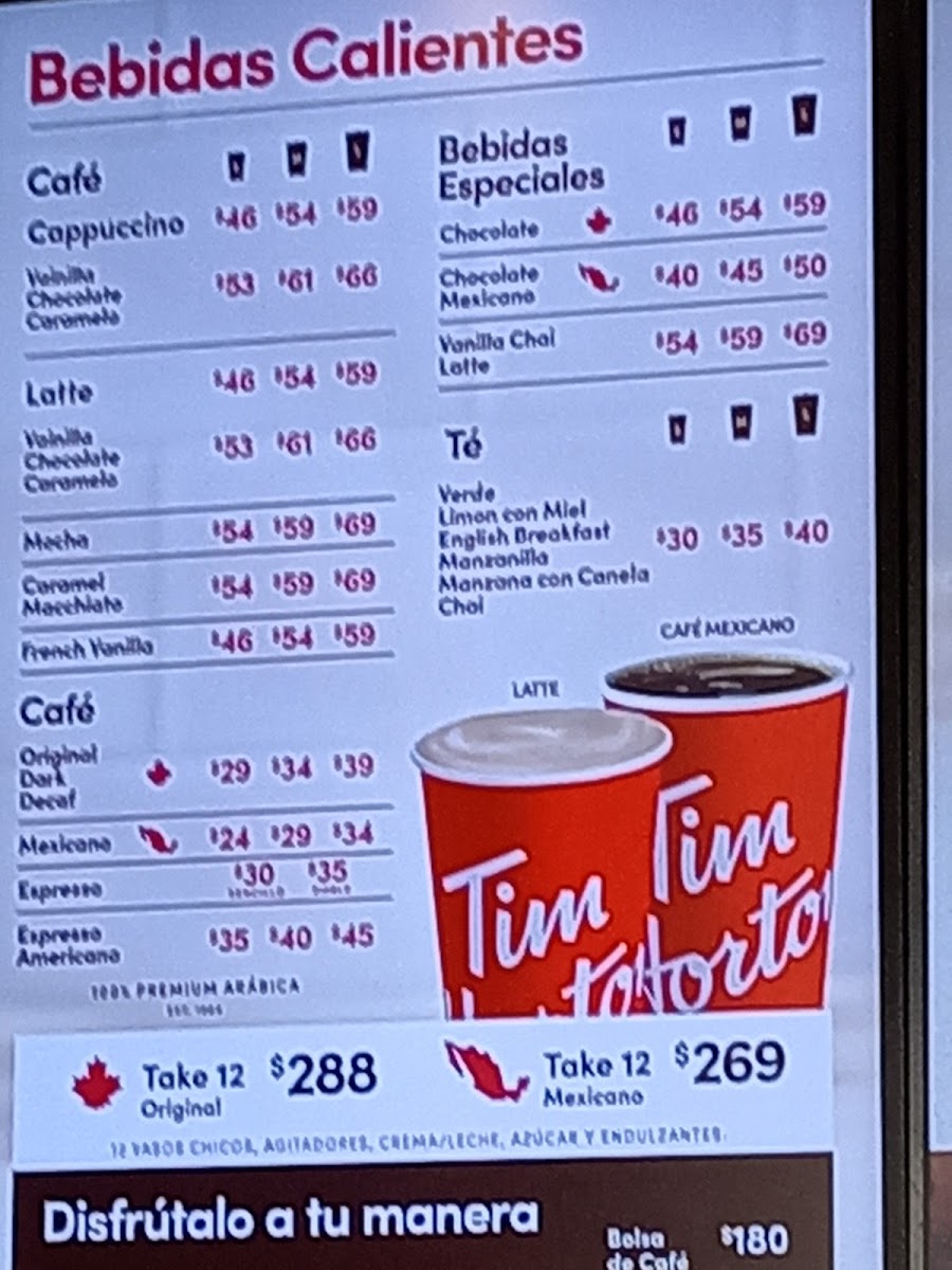 Tim Hortons Bernardo Quintana Menu - Image 2